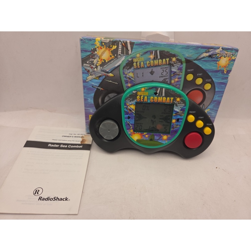 Vintage Radio Shack Electronic Radar Sea Combat Game Handheld Tested